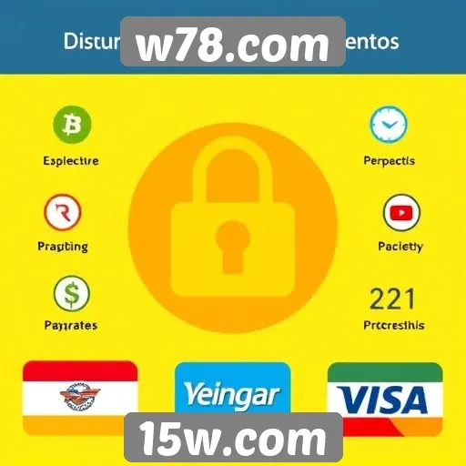 Comparação de métodos de pagamento aceitos no w78.com